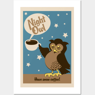 Night owl - have some coffee ! Posters and Art